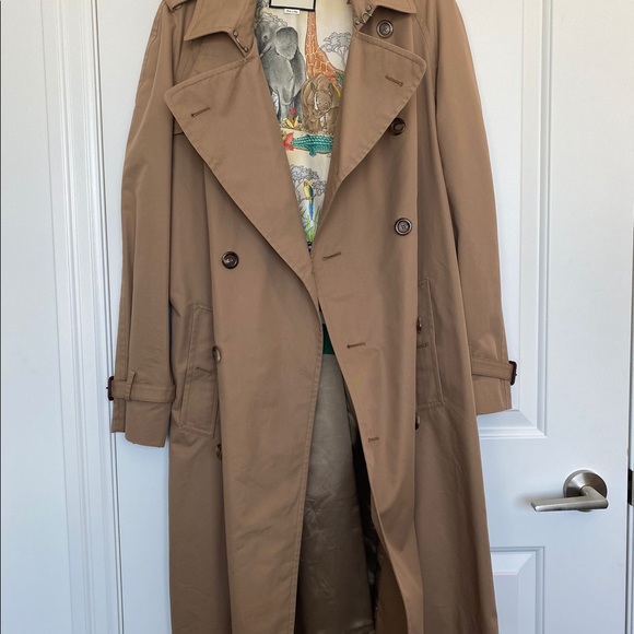 Gucci Cat Embroidered Trench Coat, size 40 - Picture 3 of 10